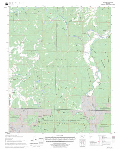 US Forest Service - Topo Eula, AR FSTopo Legacy digital map