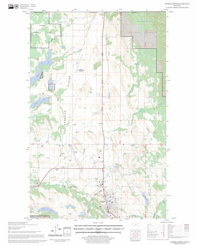 US Forest Service - Topo Eureka North, MT FSTopo Legacy digital map