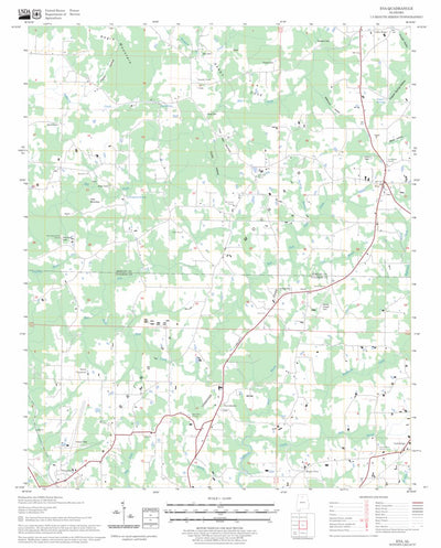US Forest Service - Topo Eva, AL FSTopo Legacy digital map