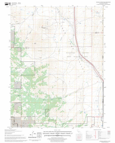 US Forest Service - Topo Evans Canyon, CA - NV FSTopo Legacy digital map