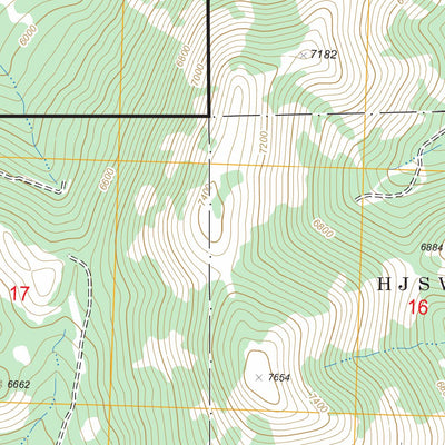 US Forest Service - Topo Evans Canyon, CA - NV FSTopo Legacy digital map