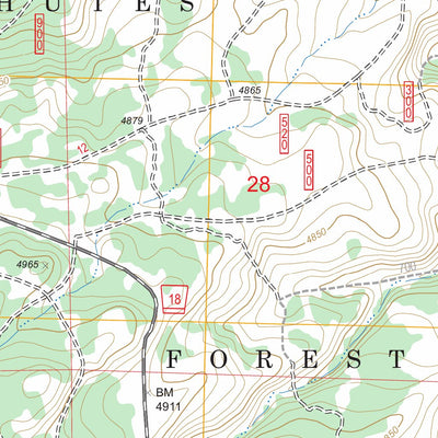 US Forest Service - Topo Evans Well, OR FSTopo Legacy digital map