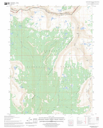 US Forest Service - Topo Explorer Peak, UT FSTopo Legacy digital map