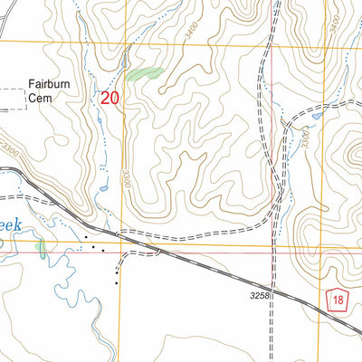 US Forest Service - Topo Fairburn, SD FSTopo Legacy digital map