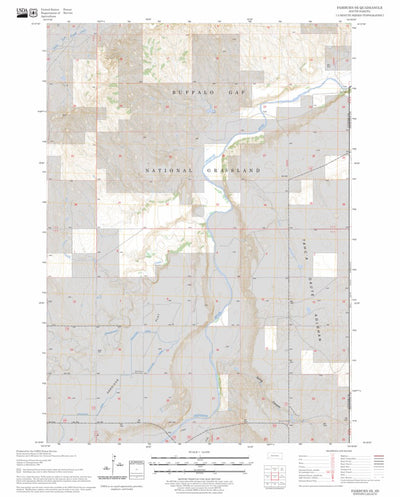 US Forest Service - Topo Fairburn SE, SD FSTopo Legacy digital map