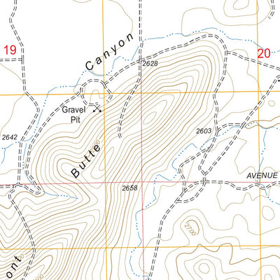 US Forest Service - Topo Fairmont Butte, CA digital map
