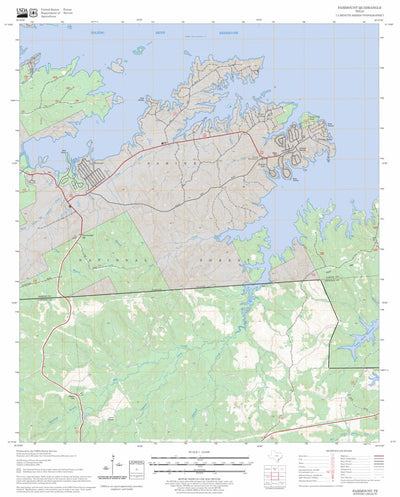 US Forest Service - Topo Fairmount, TX FSTopo Legacy digital map