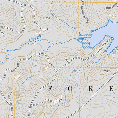 US Forest Service - Topo Fairmount, TX FSTopo Legacy digital map
