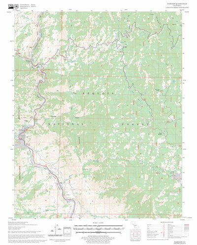 US Forest Service - Topo Fairview, CA FSTopo Legacy digital map