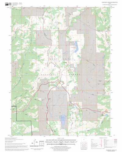 US Forest Service - Topo Fairview Lakes, UT FSTopo Legacy digital map