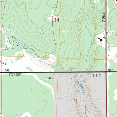 US Forest Service - Topo Fairview, MI FSTopo Legacy digital map