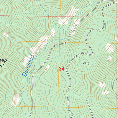 US Forest Service - Topo Fairview Ridge, WA FSTopo Legacy digital map