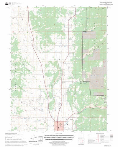 US Forest Service - Topo Fairview, UT FSTopo Legacy digital map