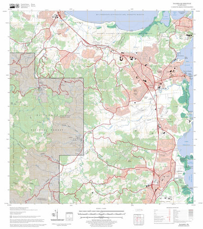US Forest Service - Topo Fajardo, PR FSTopo Legacy digital map