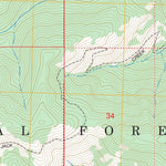 US Forest Service - Topo Falconberry Peak, ID FSTopo Legacy digital map