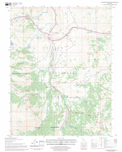 US Forest Service - Topo Fales Hot Springs, CA FSTopo Legacy digital map