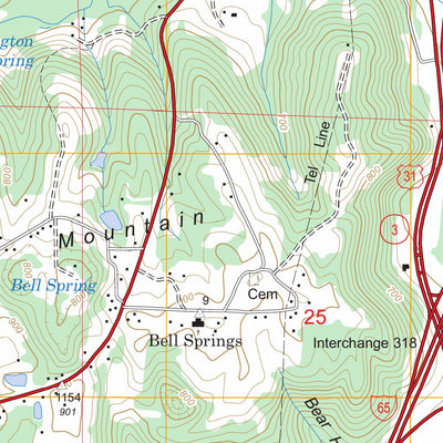 US Forest Service - Topo Falkville, AL FSTopo Legacy digital map