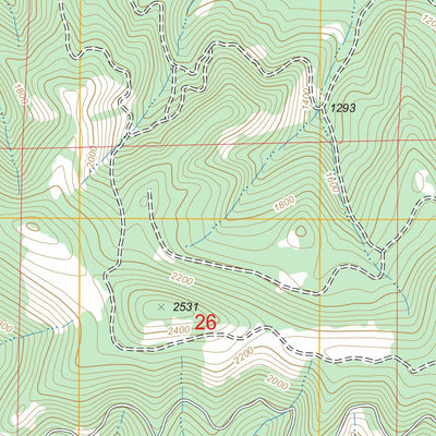 US Forest Service - Topo Fall Creek Lake, OR FSTopo Legacy digital map