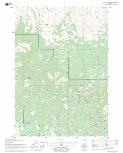 US Forest Service - Topo Fall Mountain, OR FSTopo Legacy digital map