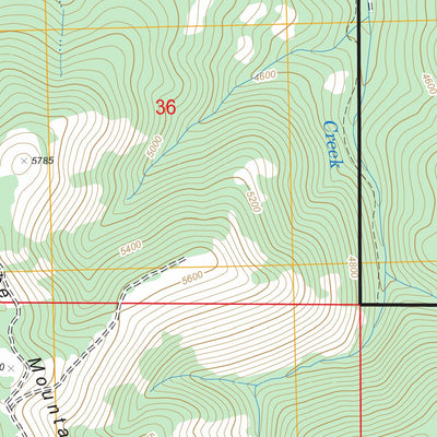 US Forest Service - Topo Fall Mountain, OR FSTopo Legacy digital map