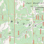 US Forest Service - Topo Fall Mountain, OR FSTopo Legacy digital map