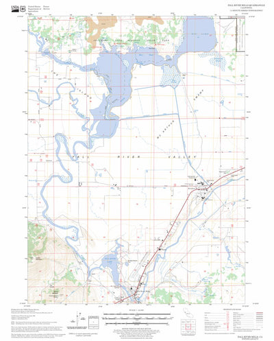 US Forest Service - Topo Fall River Mills, CA FSTopo Legacy digital map