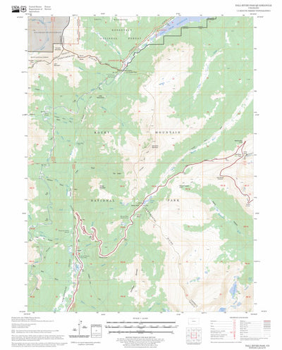US Forest Service - Topo Fall River Pass, CO FSTopo Legacy digital map
