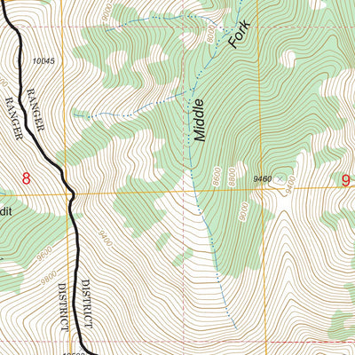 US Forest Service - Topo Fallert Springs, ID FSTopo Legacy digital map