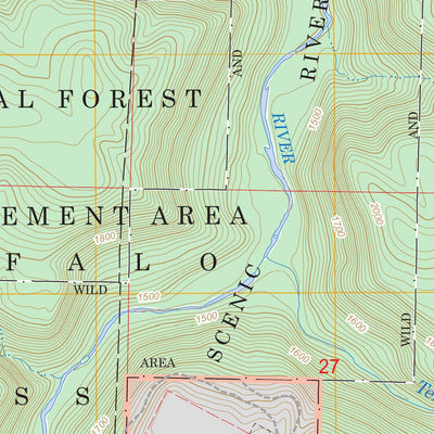 US Forest Service - Topo Fallsville, AR FSTopo Legacy digital map