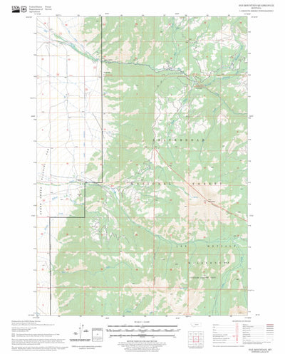 US Forest Service - Topo Fan Mountain, MT FSTopo Legacy digital map