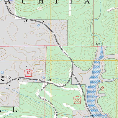 US Forest Service - Topo Fannie, AR FSTopo Legacy digital map