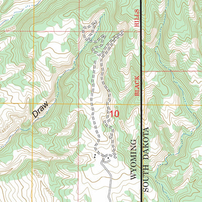 US Forest Service - Topo Fanny Peak, WY - SD FSTopo Legacy digital map