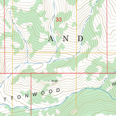 US Forest Service - Topo Farm Creek Peak, UT FSTopo Legacy digital map