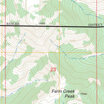 US Forest Service - Topo Farm Creek Peak, UT FSTopo Legacy digital map