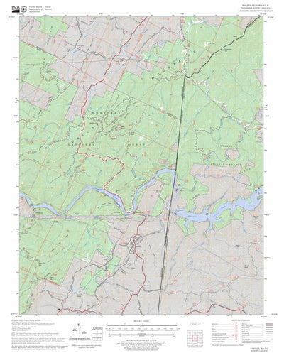US Forest Service - Topo Farner, TN - NC FSTopo Legacy digital map