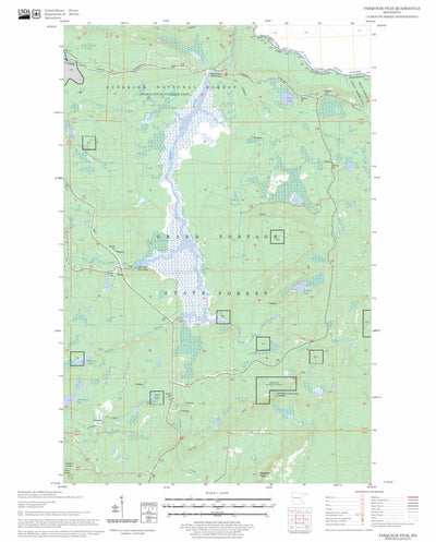 US Forest Service - Topo Farquhar Peak, MN FSTopo Legacy digital map
