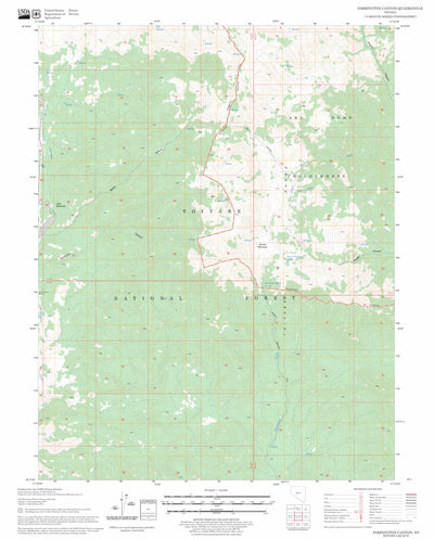 US Forest Service - Topo Farrington Canyon, NV FSTopo Legacy digital map