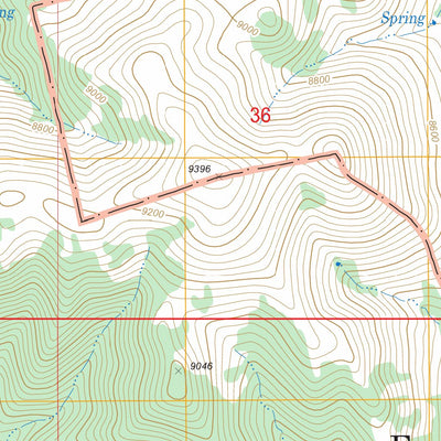 US Forest Service - Topo Farrington Canyon, NV FSTopo Legacy digital map