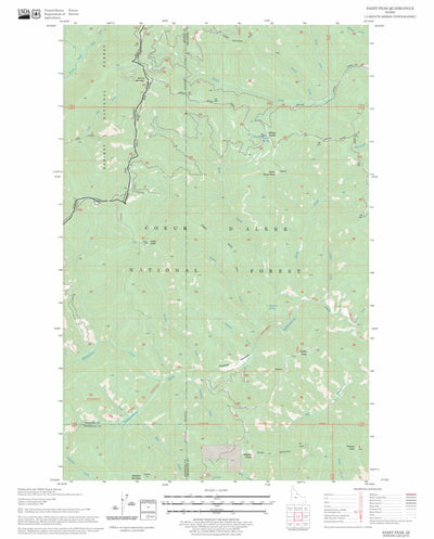 US Forest Service - Topo Faset Peak, ID FSTopo Legacy digital map