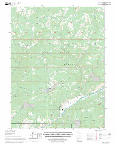 US Forest Service - Topo Fawn Creek, CO FSTopo Legacy digital map