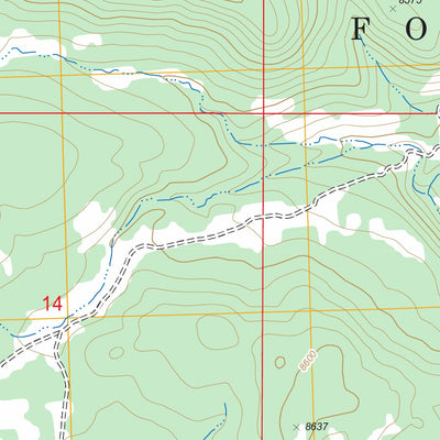 US Forest Service - Topo Fawn Creek, CO FSTopo Legacy digital map
