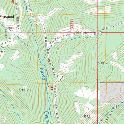 US Forest Service - Topo Fawn Creek, CO FSTopo Legacy digital map