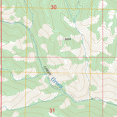 US Forest Service - Topo Featherville, ID FSTopo Legacy digital map