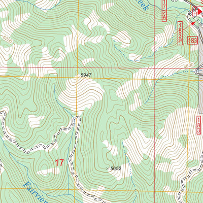 US Forest Service - Topo Featherville, ID FSTopo Legacy digital map