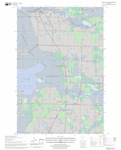 US Forest Service - Topo Federal Dam, MN FSTopo Legacy digital map