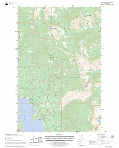 US Forest Service - Topo Felix Peak, MT FSTopo Legacy digital map