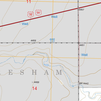 US Forest Service - Topo Felt, OK - TX FSTopo Legacy digital map