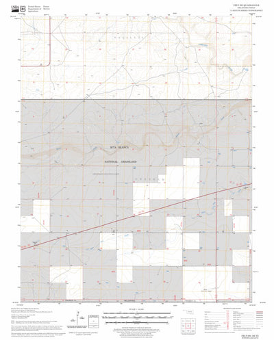 US Forest Service - Topo Felt SW, OK - TX FSTopo Legacy digital map
