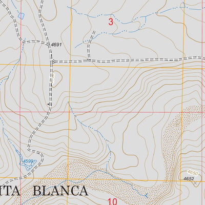 US Forest Service - Topo Felt SW, OK - TX FSTopo Legacy digital map