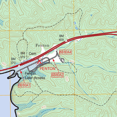 US Forest Service - Topo Fenton, KY FSTopo Legacy digital map